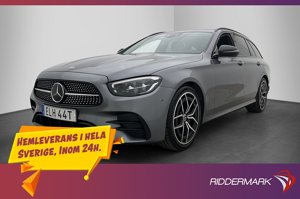 Mercedes-Benz E 220 T d 4M AMG Wide Dragkrok Kamera Navi
