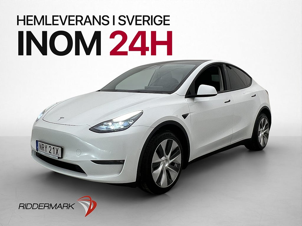 Tesla Model Y AWD Long Range Autopilot Svensksåld Panorama