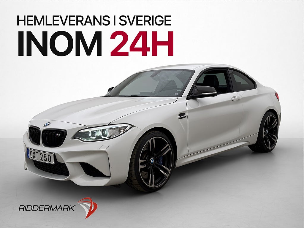 BMW M2 DCT 370hk H/K Skinn Keyless Svensksåld