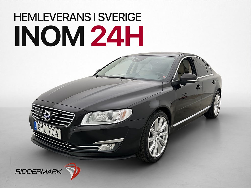 Volvo S80 D4 Classic Summum Taklucka Navi Värmare VOC Skinn