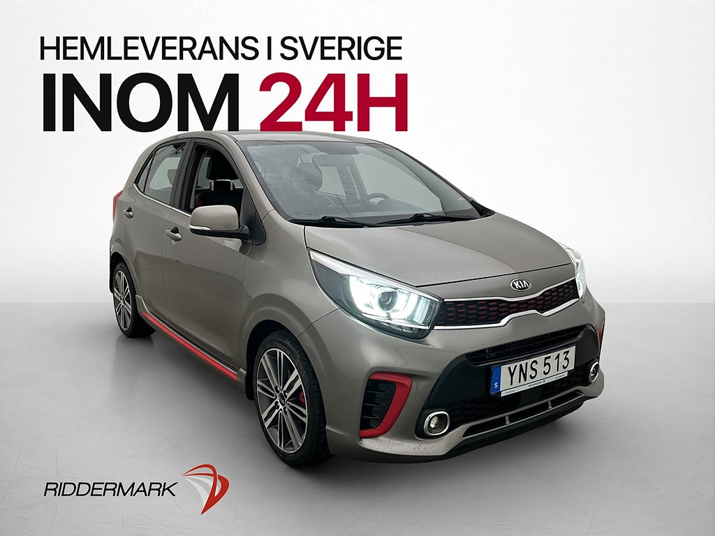 Kia Picanto 1.0 100hk GT-Line Kamera CarPlay Skinn Rattvärme