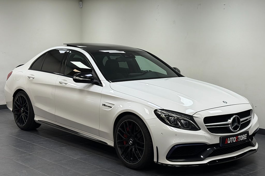Mercedes-Benz C 63 S AMG MCT *Pano *Burmester *Sv-Såld 510hk Euro 6
