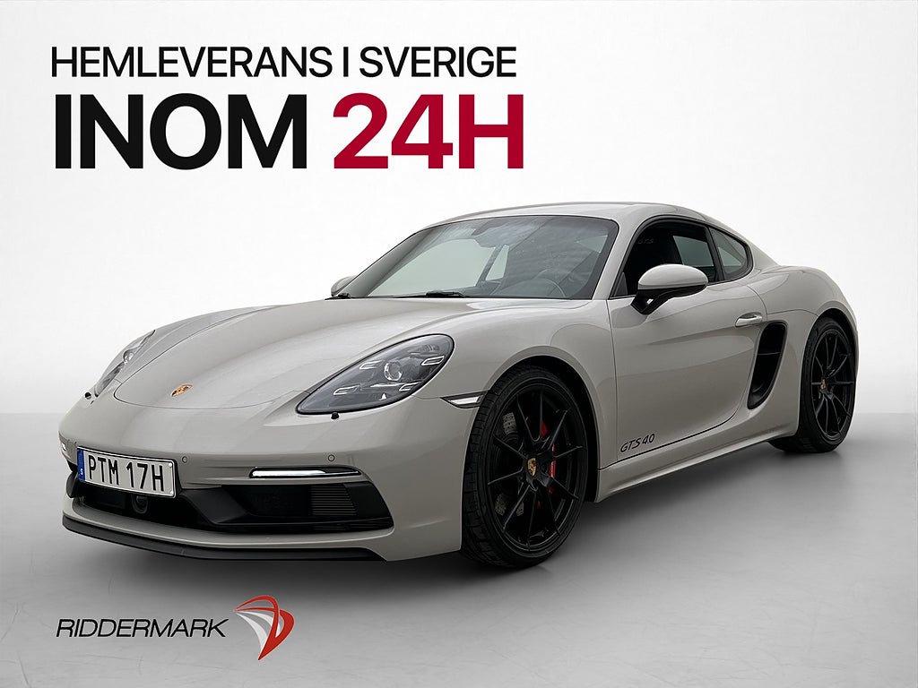 Porsche 718 Cayman GTS 400hk PDLS BOSE 18 Vägs Svensksåld