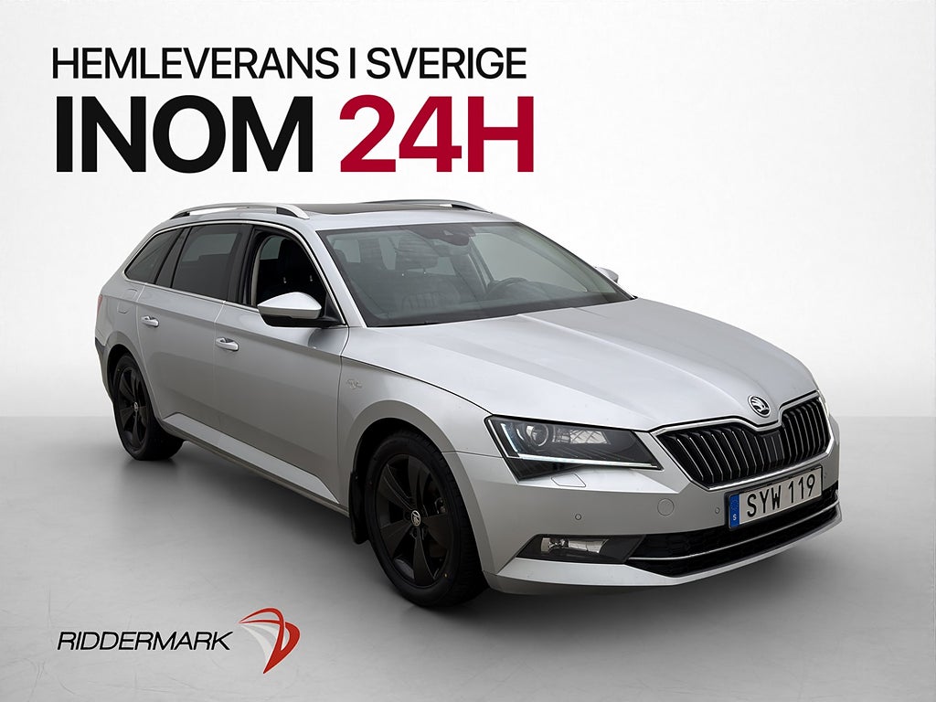 Skoda Superb 190hk 4x4 L&K Värm Pano Canton Kamera Navi Drag