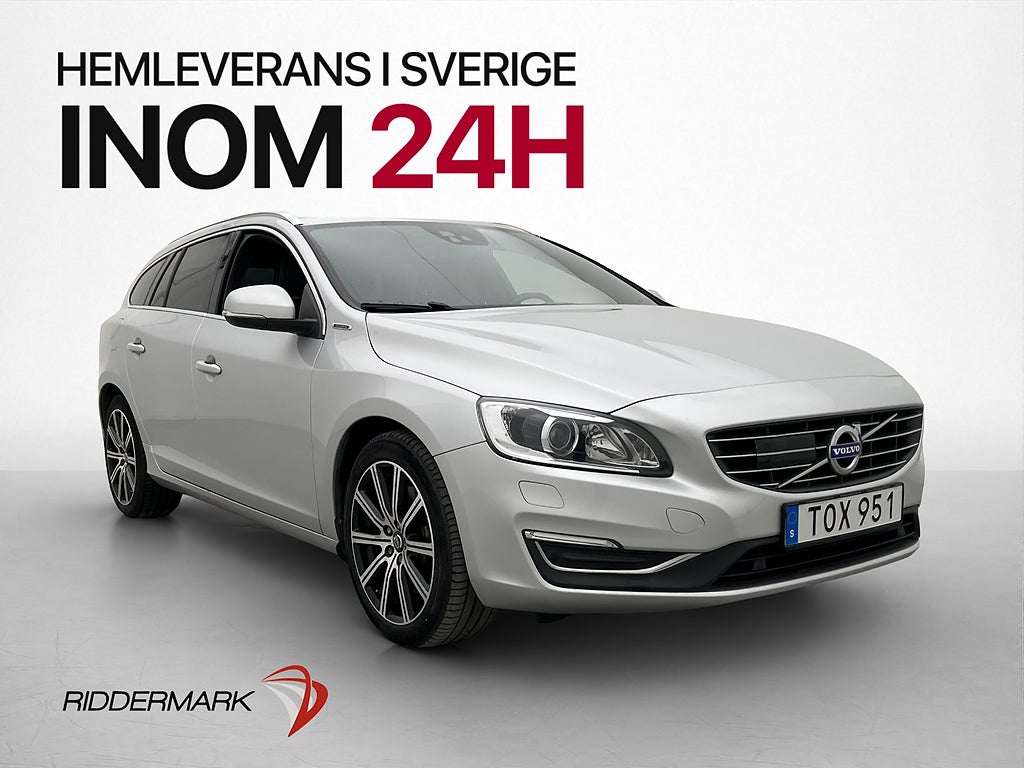 Volvo V60 D5 Plug-In AWD Classic Summum Värm VOC Drag Skinn