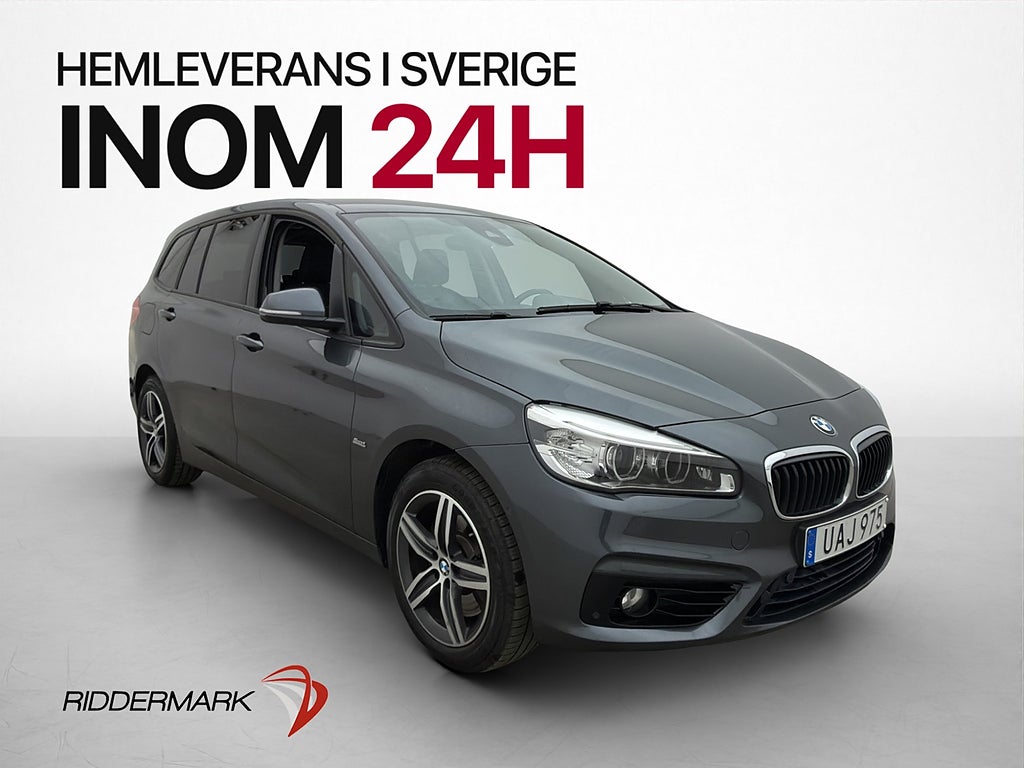 BMW 220 xDrive GT 190hk Sport line 7-sits Drag Kamera HiFi