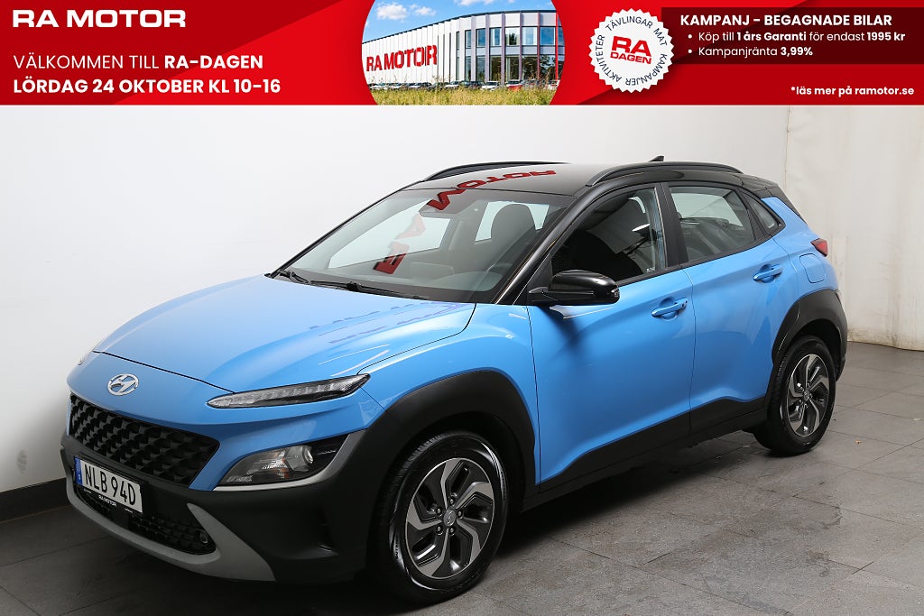 Hyundai Kona Hybrid 1,6 GDi 141hk HEV 6DCT Essential Tvåtons-Lack 2021