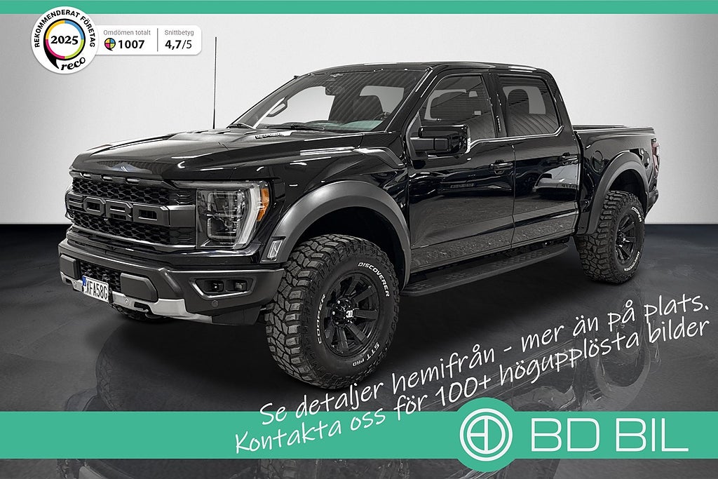 Ford F-150 Raptor 4x4 456HK PANO B&O 360 KAMERA DRAG LEASINGKALKYL