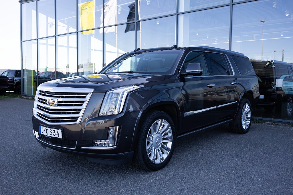 Cadillac Escalade ESV Platinum 6.2 V8 AFM 4WD 7 Sits SVENSKSÅLD