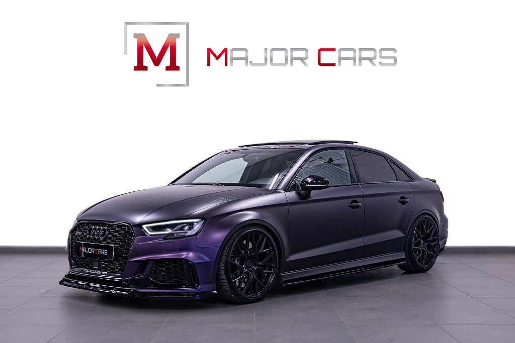 Audi RS3 Sedan 2.5 TFSI Q Milltek Pano B&O Kolfiber 550hk