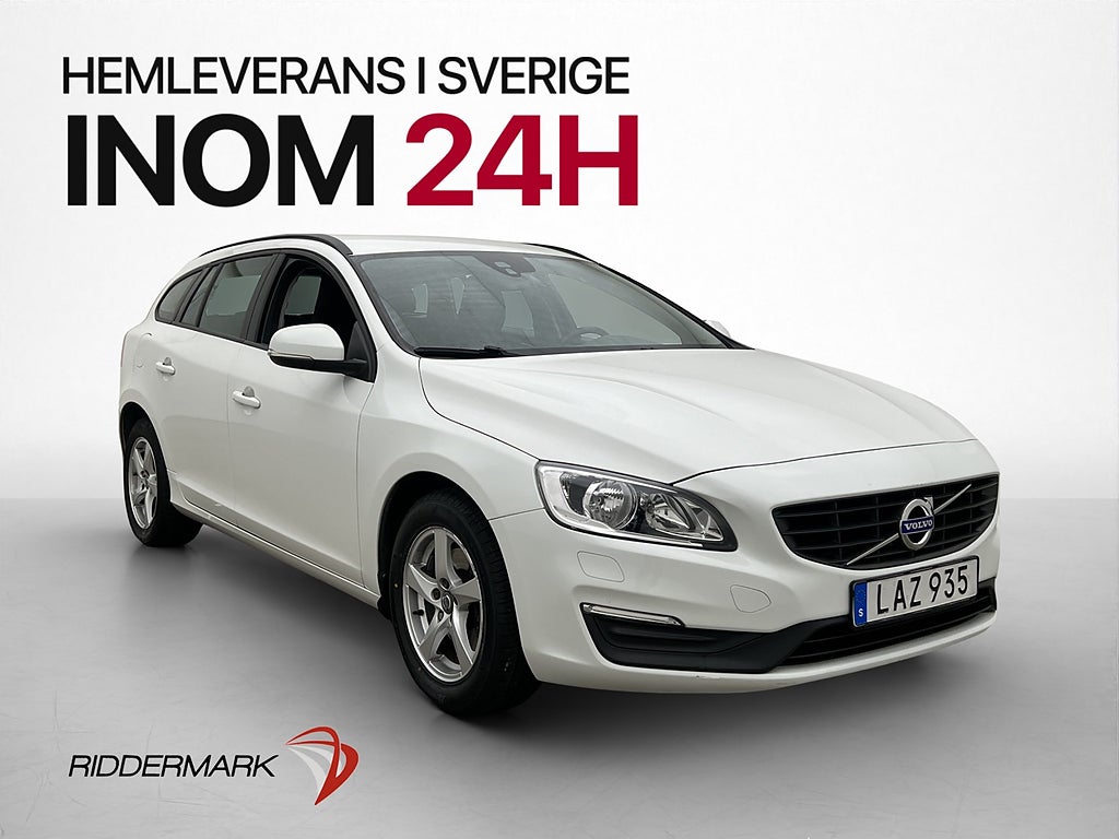 Volvo V60 D2 P-sensorer Farthållare Bluetotoh Sätesvärme
