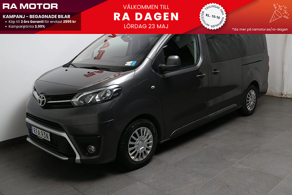 Toyota Proace Verso 2,0 D-4D 144hk Aut 9-sits Värmare Drag Leasbar 2023