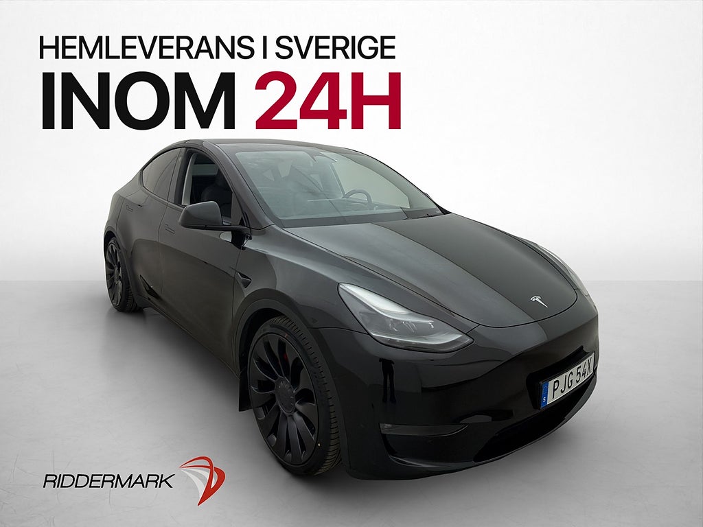 Tesla Model Y Performance 534hk Dragkrok Pano Rattvärme MOMS