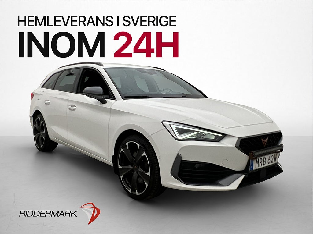 Cupra Leon ST e-Hybrid Cockpit Kamera Navi Drag Halvskinn