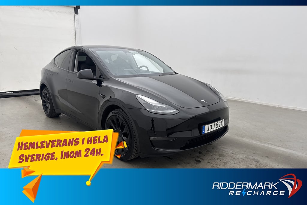 Tesla Model Y Long Range AWD Dragkrok Autopilot Svensksåld