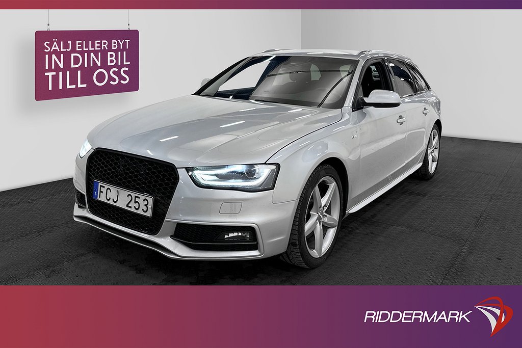 Audi A4 Avant 2.0 TDI Quattro 177hk S-Line Sensorer Dragkrok