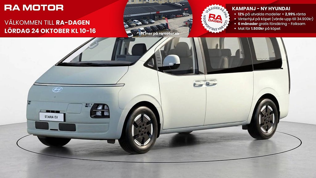 Hyundai Staria PRIME 9sits |  84kwh | Sverigepremiär! 2027