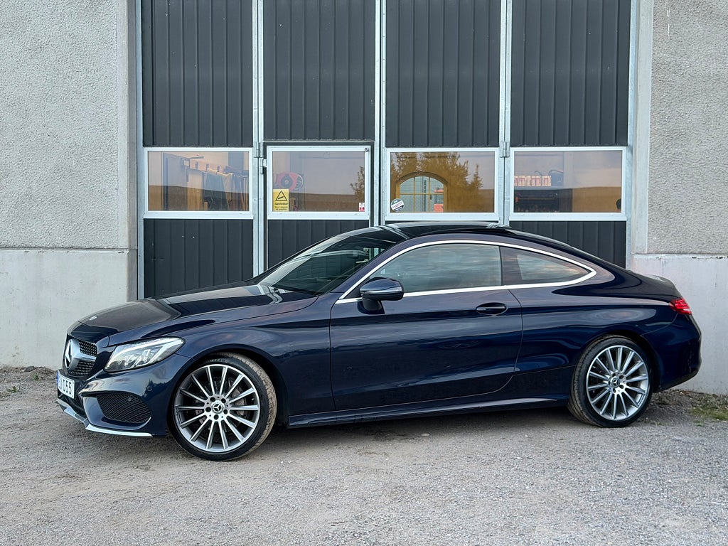 Mercedes-Benz C 200 184HK Coupé AMG Plus Burmester kamera 1 ägare 