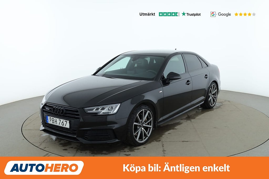 Audi A4 Sedan 2.0 TFSI Quattro S Line / Värmare, Dragkrok