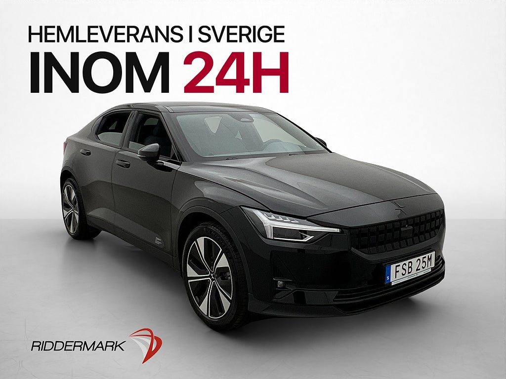 Polestar 2 Long Range Dual motor Pano H/K 360 Värmepump Drag