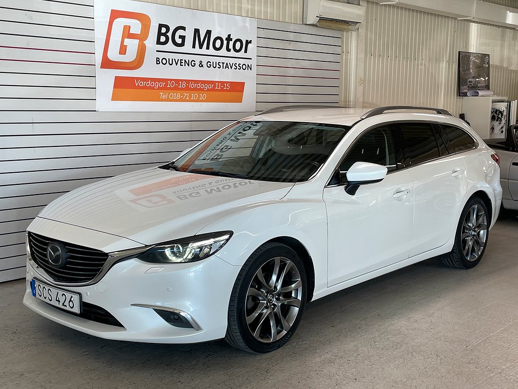 Mazda 6 Wagon 2.2 175HK SKYACTIV-D Aut Backkamera/Skinn/BOSE