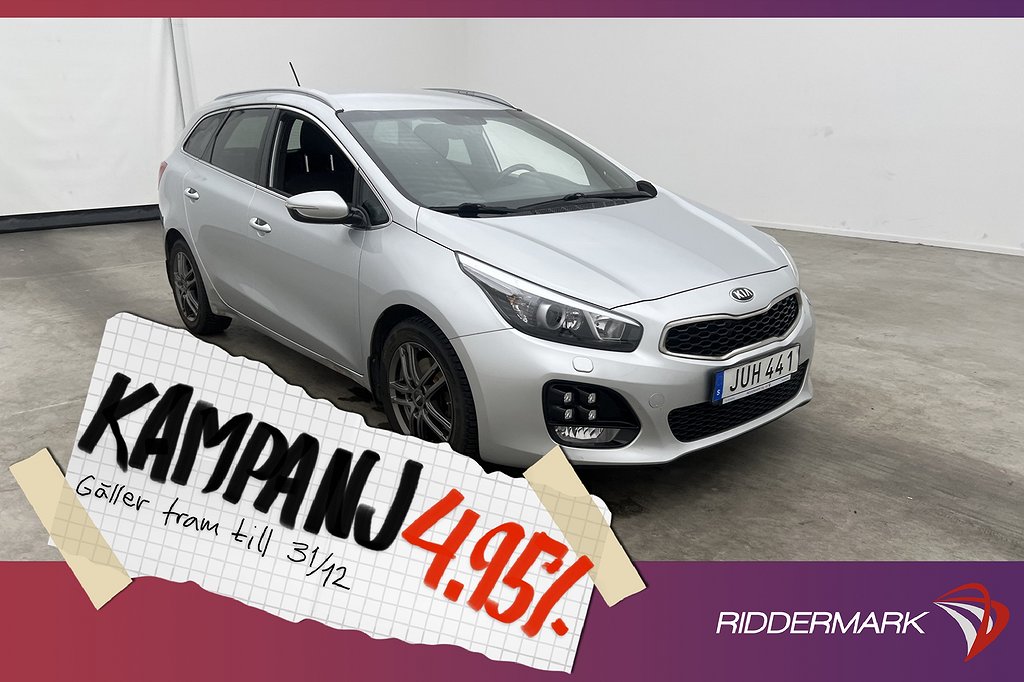 Kia Cee´d Sportswagon CRDi 136hk GT-Line Kamera 4,95% Ränta