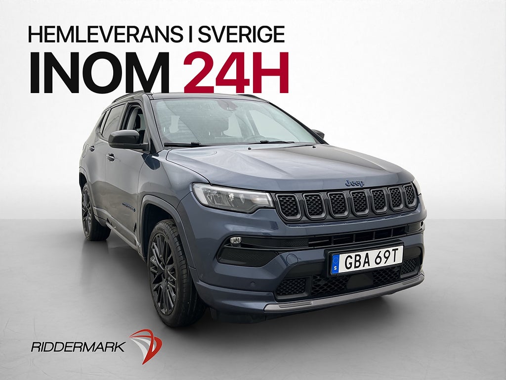Jeep Compass 4xe PHEV 240hk Kamera Cockpit Skinn Rattvärme