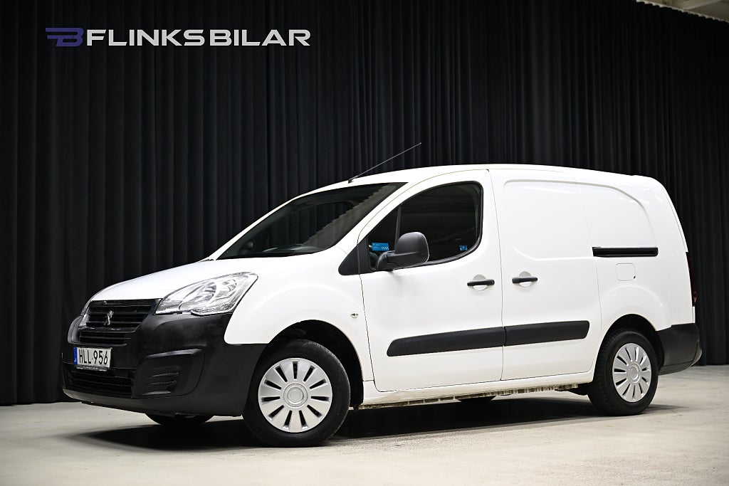 Peugeot Partner 1.6 99HK L2 Inredd|Dubbeldörr|Dubbelgolv|Webasto|Moms