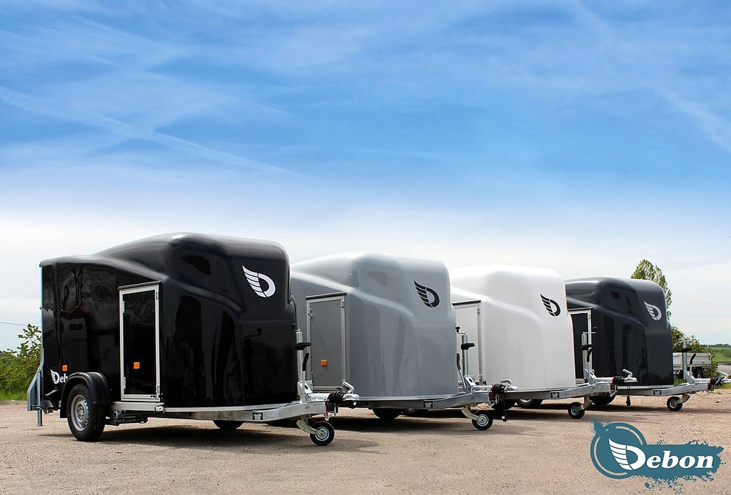 Debon Cargo 2 Aluminium svart – Med Sidodörr 