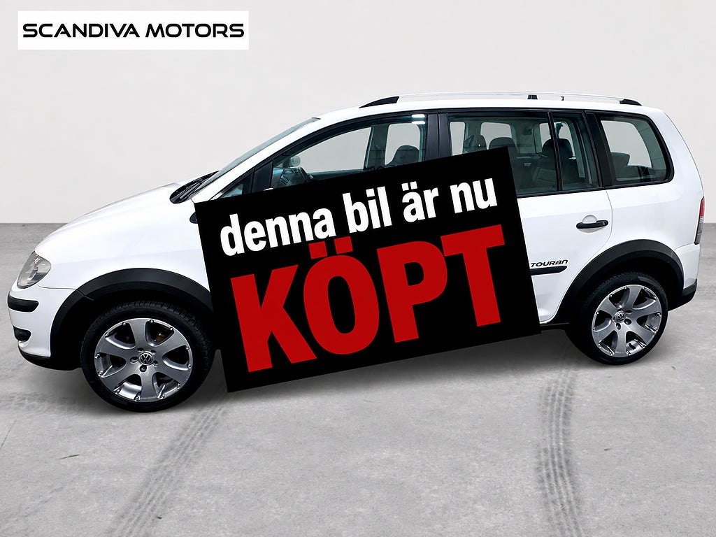 Volkswagen T-CROSS Cross Touran 7-sits 2.0 TDI DSG / Nyservad /Kamrem bytt