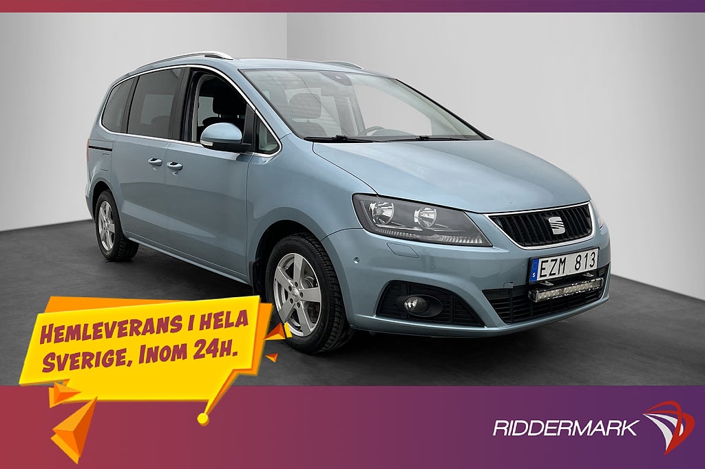 Seat Alhambra 4Drive 140hk 7-Sits Dragkrok Värmare Kamera