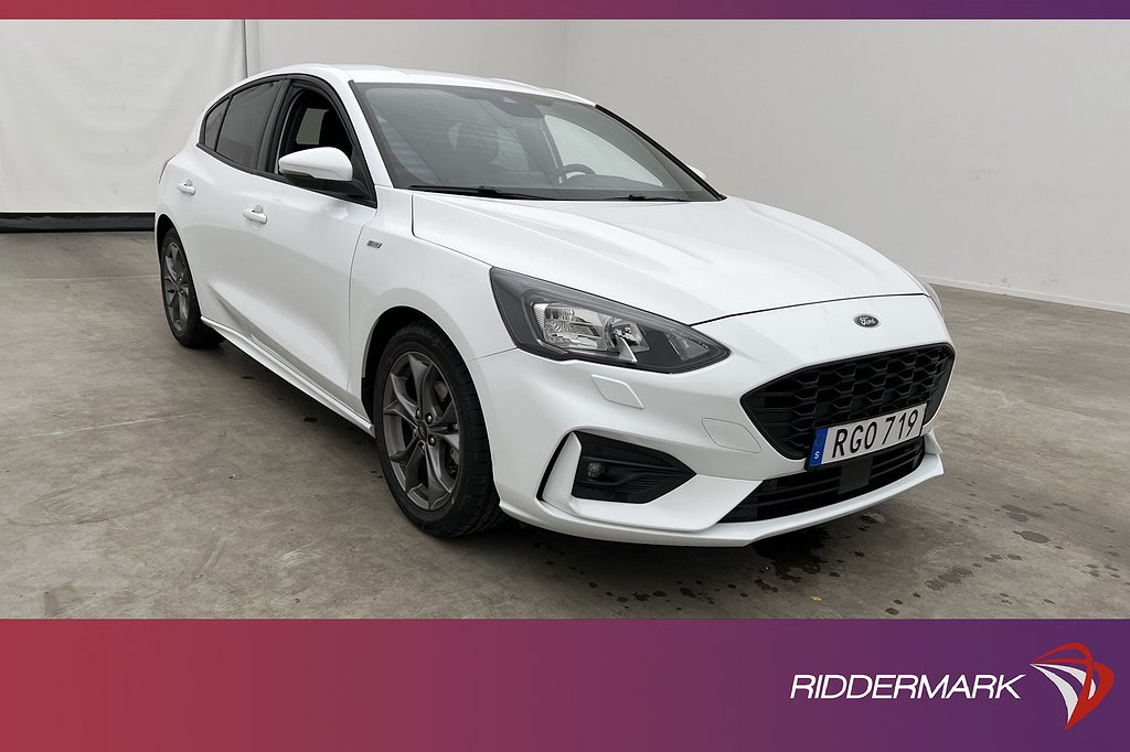 Ford Focus 1.0 EcoBoost 125hk ST-Line Kamera Rattvärme Drag