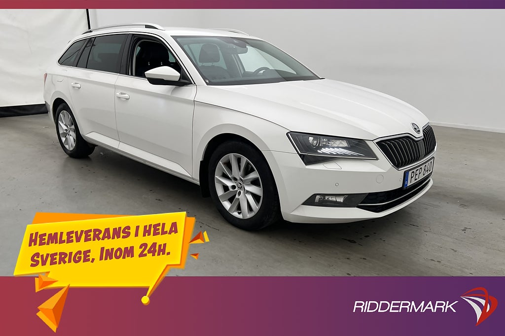 Skoda Superb Kombi TDI 4x4 190hk D-Värm Canton Kamera Drag