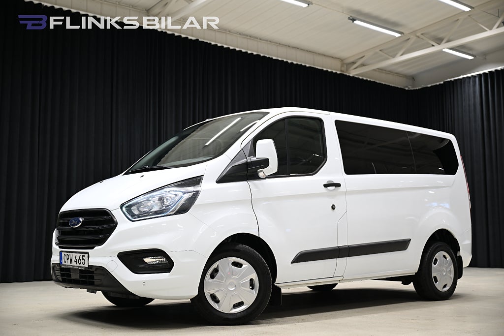 Ford Transit Custom Kombi 130HK Automat|9-Sits|D-Värmare|Backkamera