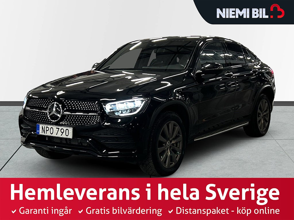 Mercedes-Benz GLC 300 e Coupé 4M AMG S&Vhjul/Elstol/Ambient/360/Drag/MOMS