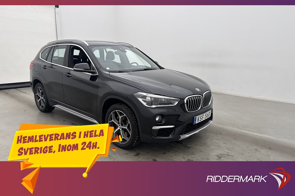 BMW X1 xDrive20d 190hk Skinn Bkamera P-Värmare