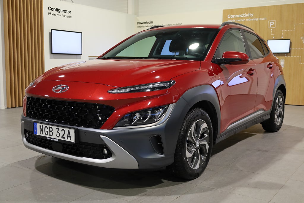Hyundai Kona Hybrid 1,6 GDI 141hk Advanced Aut Navi Head Up Kamera 2021