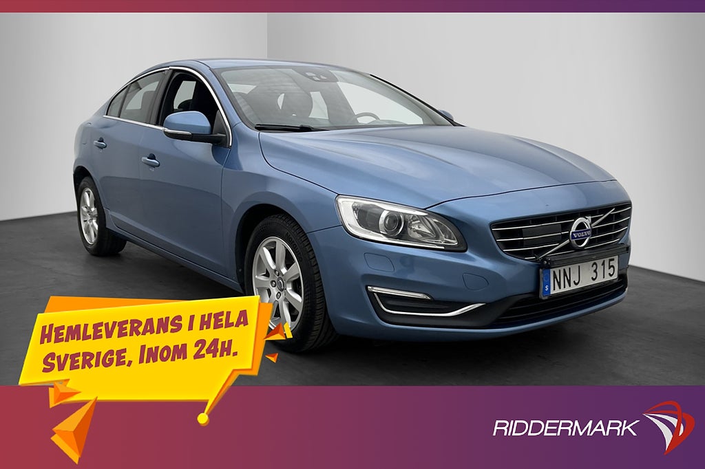 Volvo S60 D4 181hk Momentum Värmare BLIS Sensorer Rattvärme