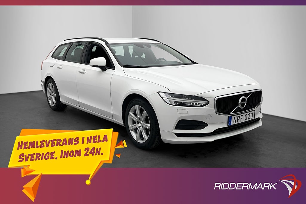 Volvo V90 D4 190hk Värmare Dragkrok CarPlay Rattvärme