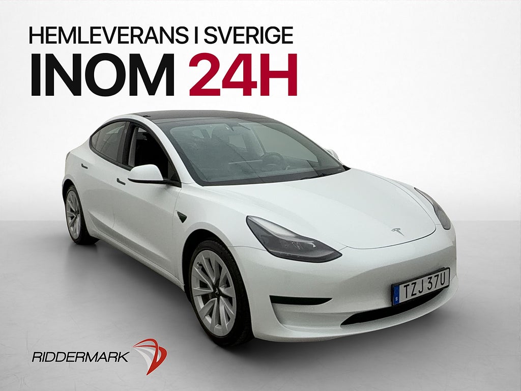 Tesla Model 3 Standard Range+ Värmepump Rattvärme AP Navi