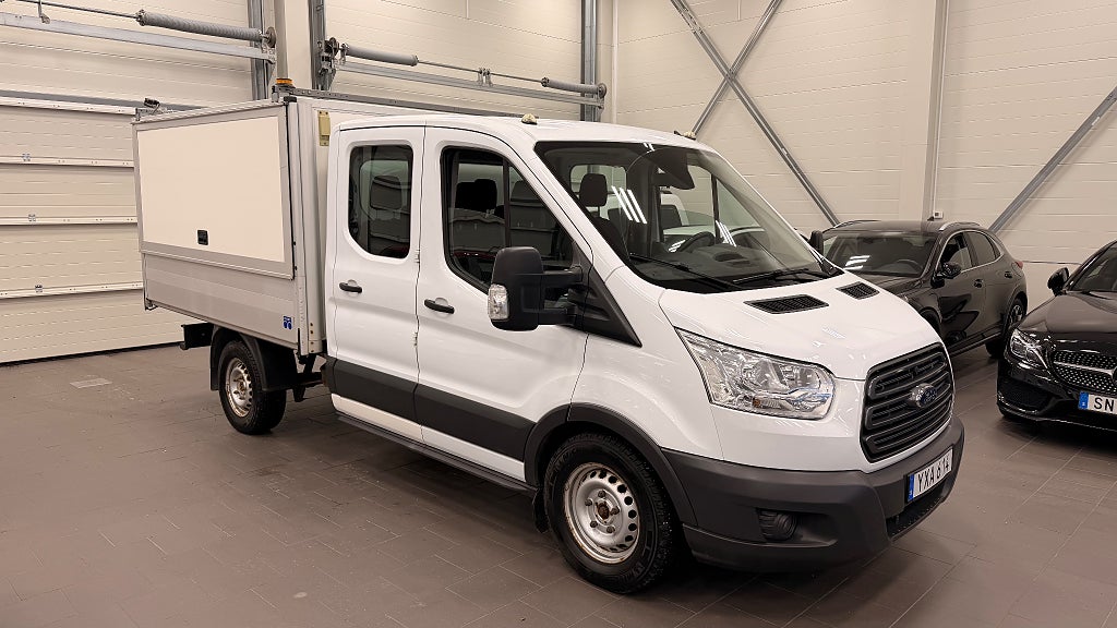 Ford transit 350 7 SITS Flak Chassi Dubbelhytt 2.0 TDCi 
