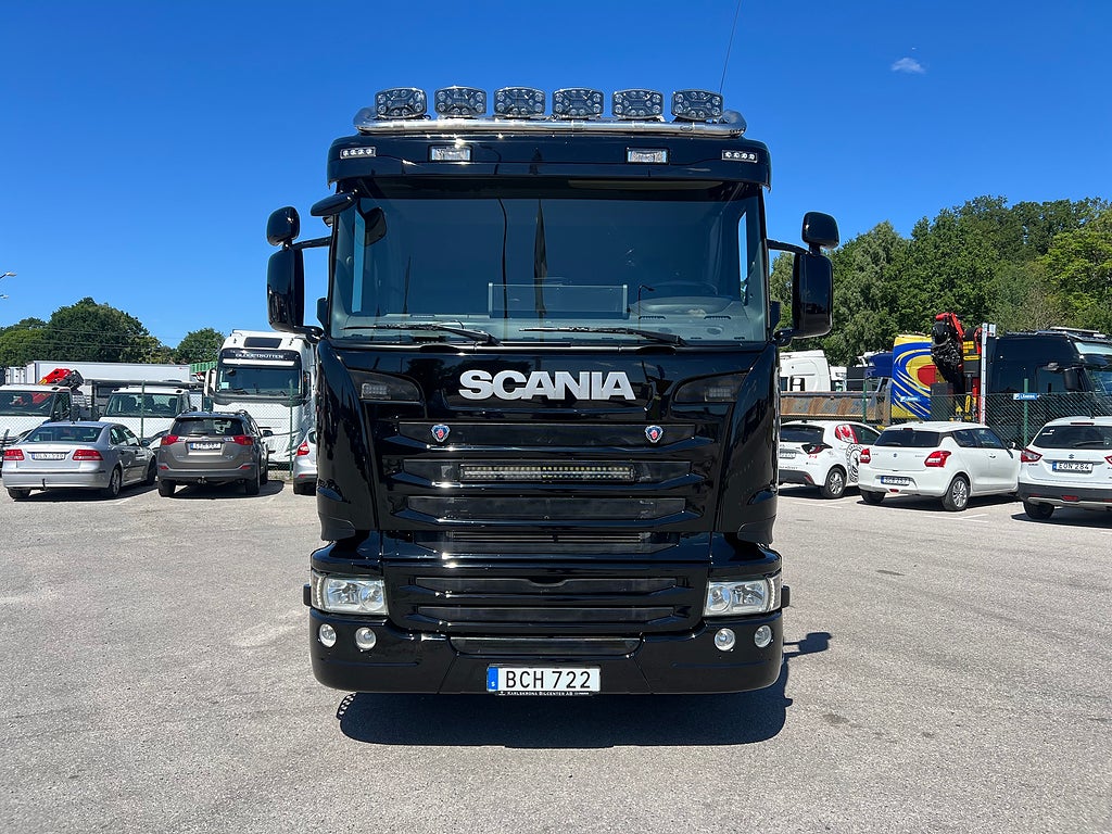 Scania R490 8x4*4 Tridem Kranväxlare, Palfinger 27002 Kran
