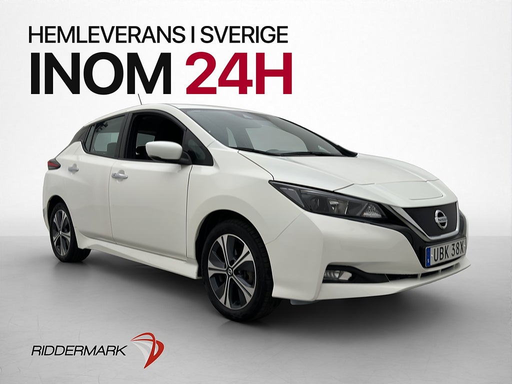 Nissan Leaf e+ 217hk Navi Kamera Bluetooth Farhållare
