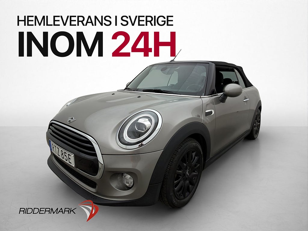 MINI Cooper Convertible 136hk Pepper Keyless start Bluetooth