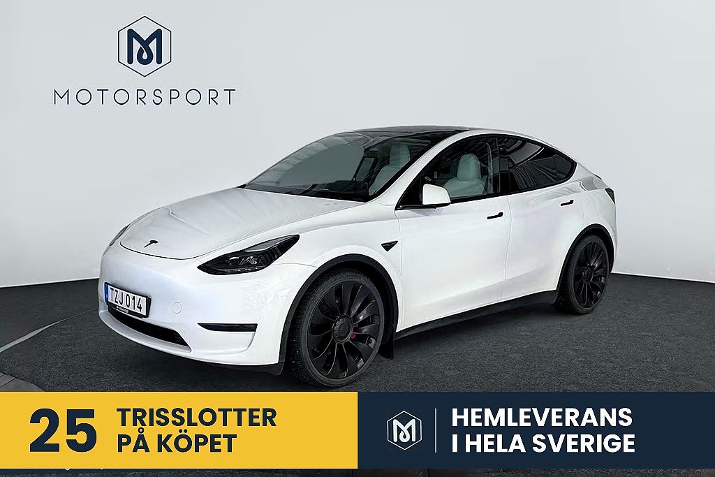 Tesla Model Y Performance 534 hk Adaptiv Farth 21" Panorama Helskinn