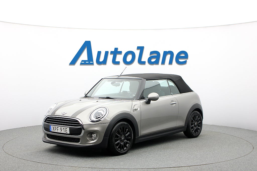 MINI Cooper Convertible DCT Pepper II, PDC, Låg skatt 136hk