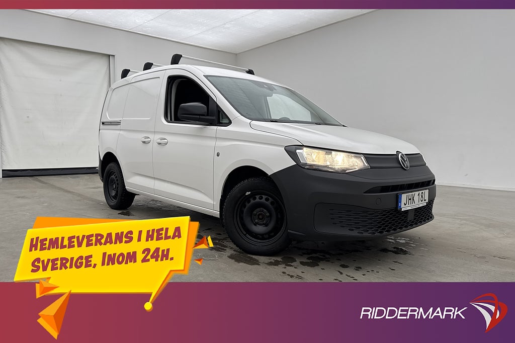 Volkswagen Caddy Cargo Värmare Drag CARPLAY B-Kamera Moms