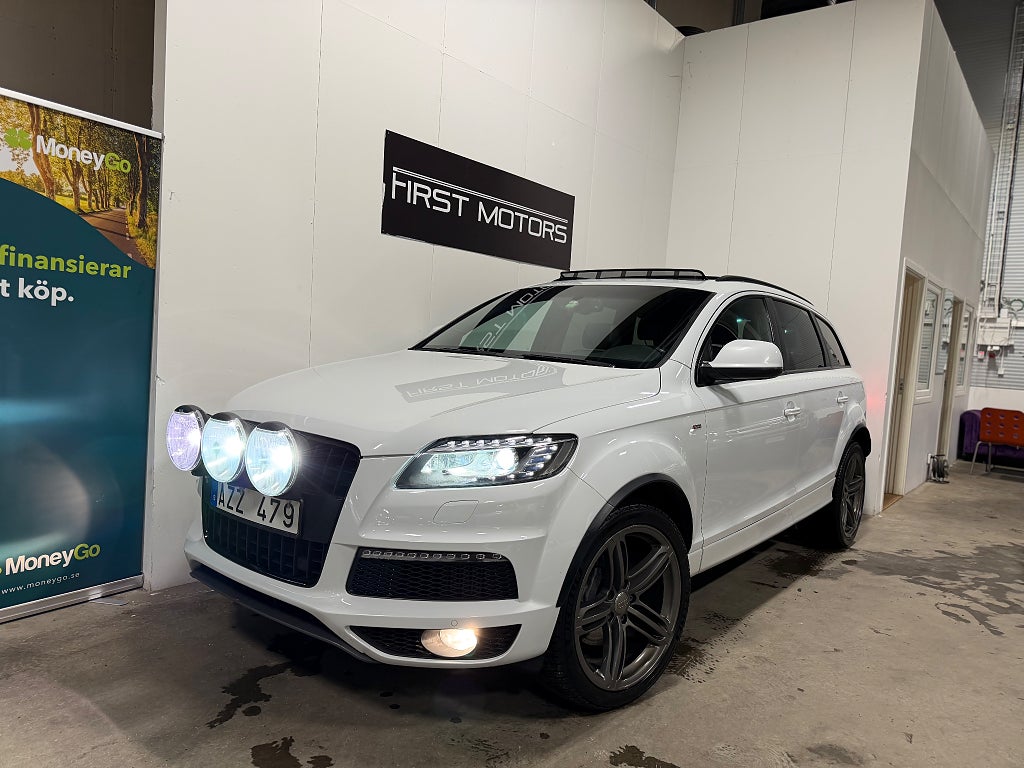 Audi Q7 3.0 TDI V6 quattro S-Line/ 1-Ägare/Värmare/Toppskick/Luft-F