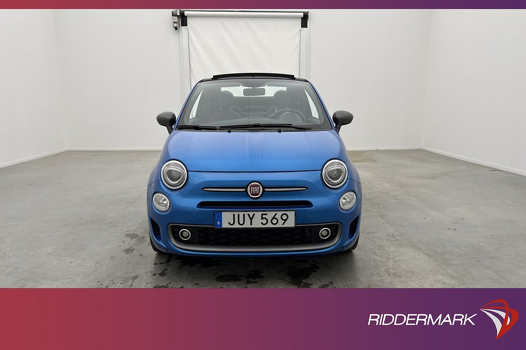 Fiat 500C Cabriolet 1.2 69hk Sport Paket Sensorer Bluetooth