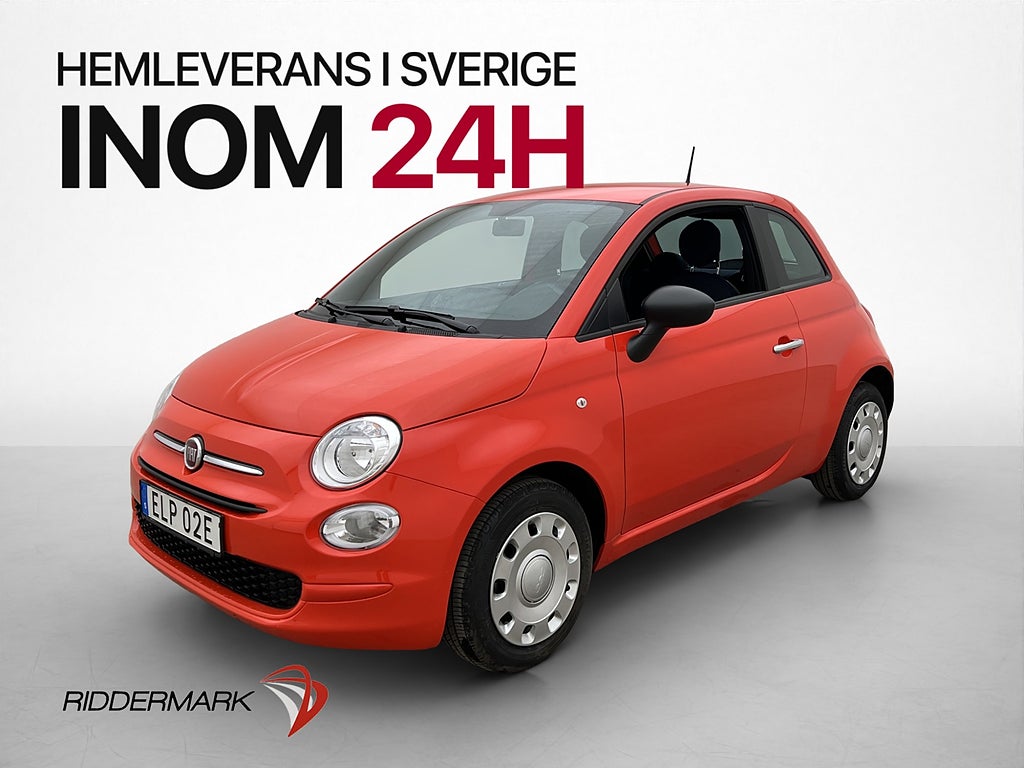 Fiat 500 Hybrid 70hk Farthållare P-Sensorer Bluetooth